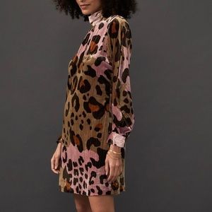 Anthropologie Eleanor velvet dress